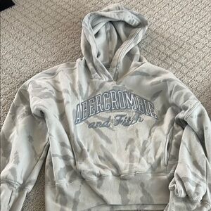 Abercrombie & Fitch Gray Camouflage Hoodie